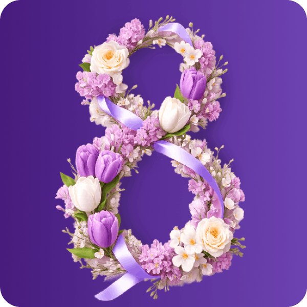 🌷 С 8 марта! Поздравление от Клиники Екатерининская